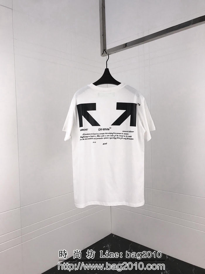 OFF-white19ss春夏新款 03支線系列 箭頭印花 精梳棉短袖 男女同款 ydi1455
